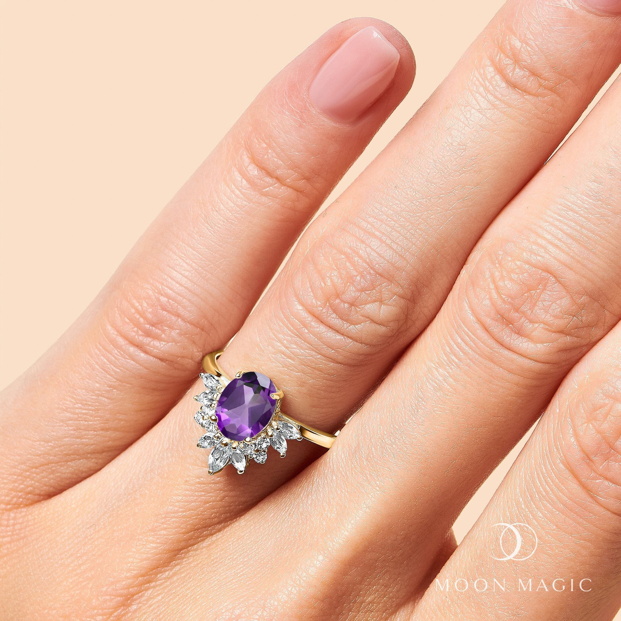 Amethyst White Zircon Ring - Manon、mySite、hinf8tx79