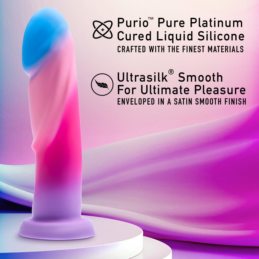 Avant By Blush® | Borealis Dreams Artisan 7.75 Inch Dildo – Crafted With Purio® Liquid Silicone Wrapped In UltraSilk® – Cotton Candy、mySite、bottomscart