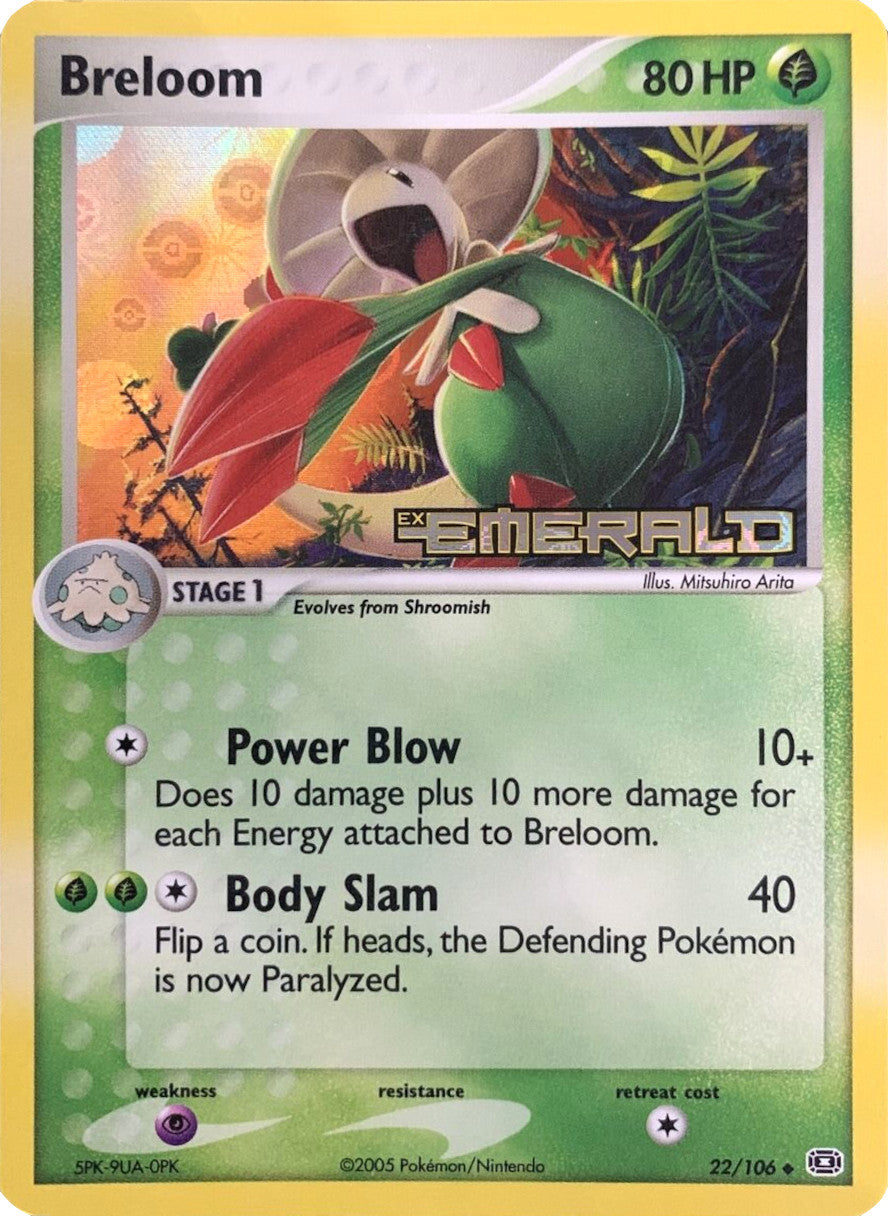 Breloom (22/106) (Stamped) EX: Emerald、mySite、waistdrama