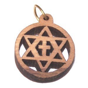 Olive wood Star and Cross Pendant (8cm or 3.15 long )、mySite、topwebapps