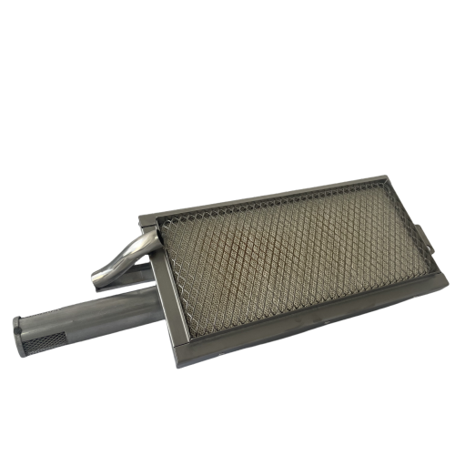 BBQ Infrared Searing Burner Stainless Steel Ceramic Gas Burner (Square 9.8x4.5 inch)、、eastwooduniform