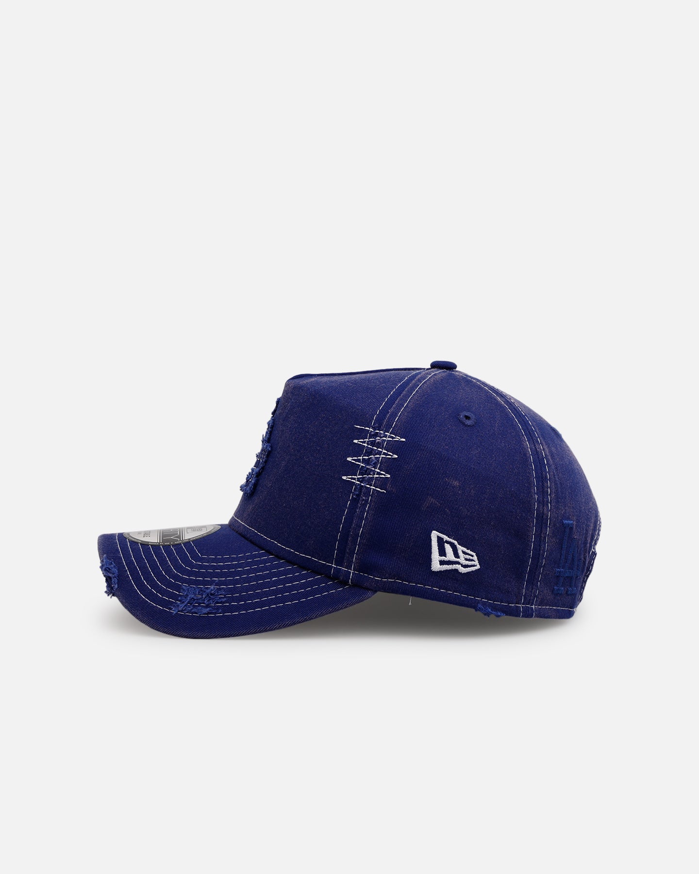 New Era Los Angeles Dodgers 'Distressed And Worn' 9FORTY A-Frame Casual Strapback Blue、mySite、zt4zffjzw