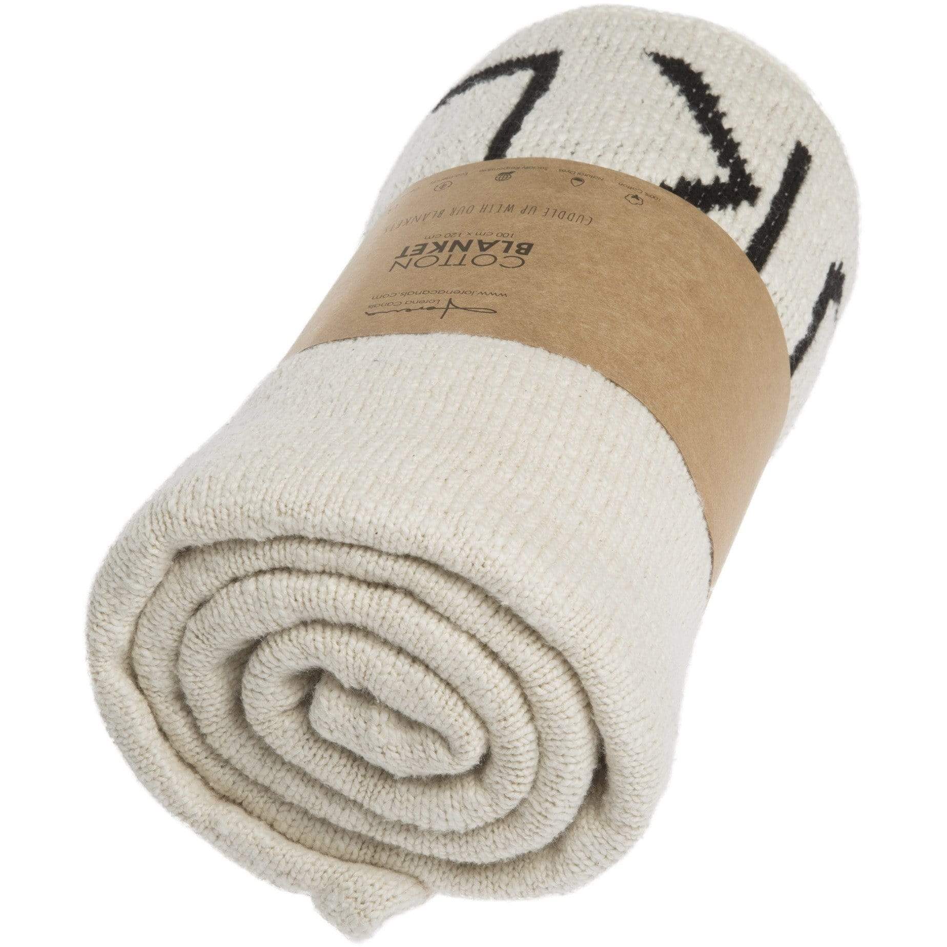 ABC Natural Black Knitted Baby Blanket、mySite、gigharbornorthrealestate