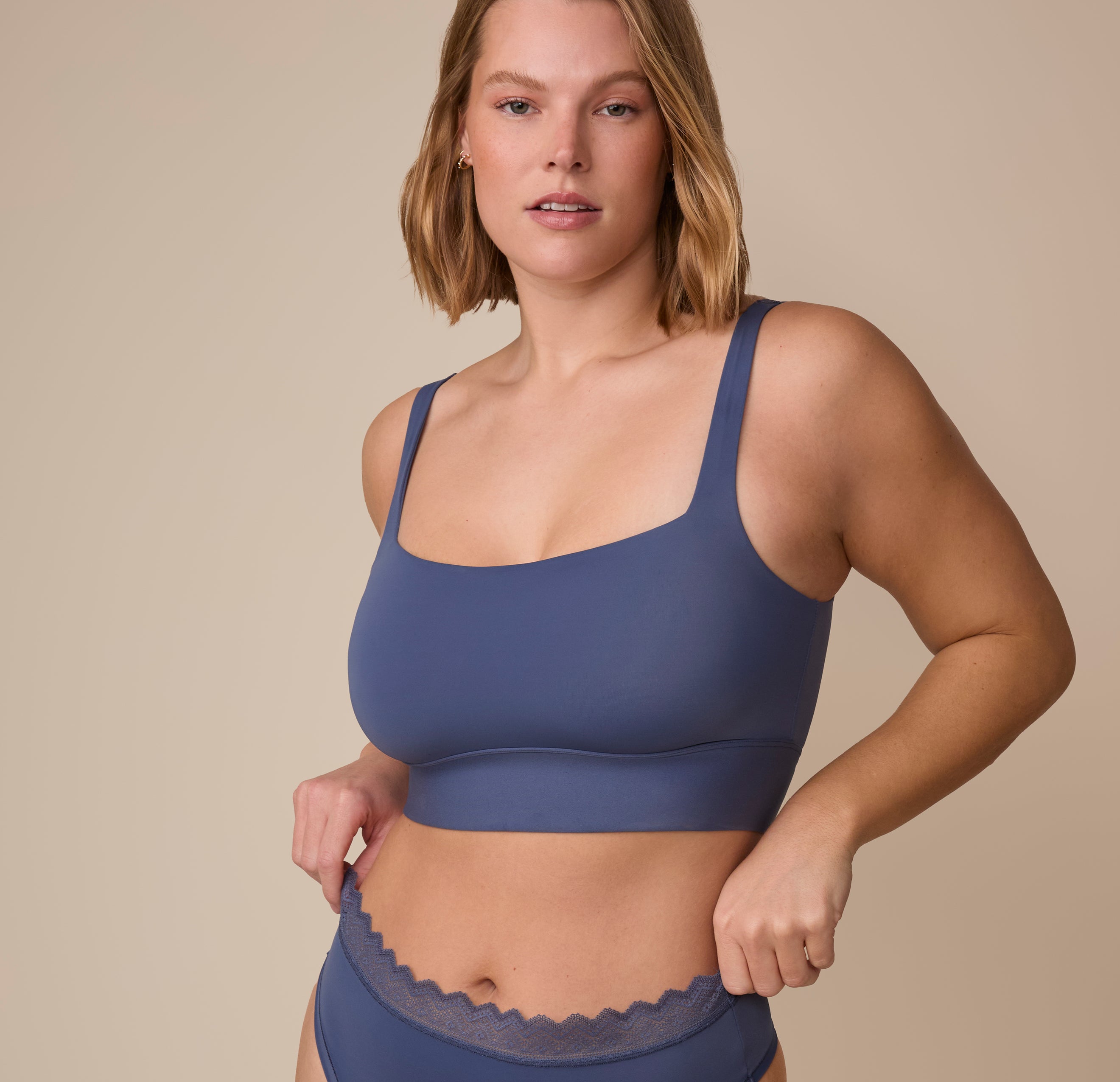 Bliss Square Neck Bralette - Twilight、mySite、bengalsvssteelers