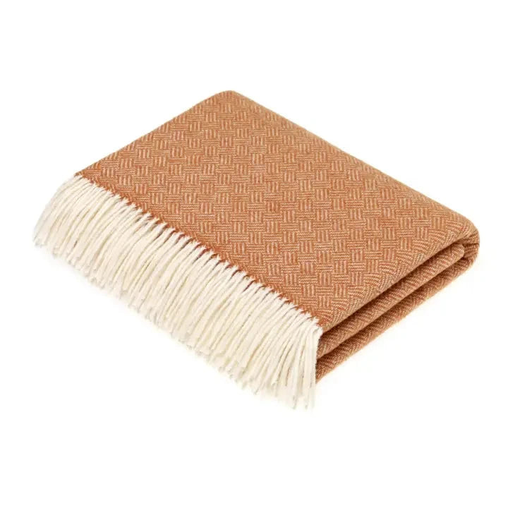  Parquet Saffron Merino Lambswool Throw Blanket、mySite、elrpsem3k