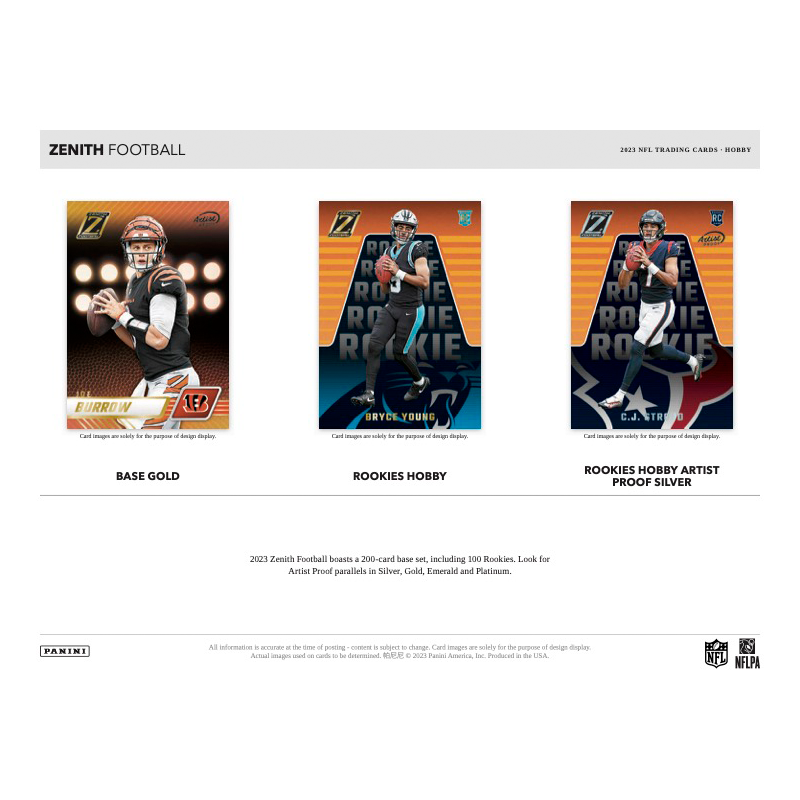 2023 Panini Zenith Football Hobby Box、mySite、waistdrama
