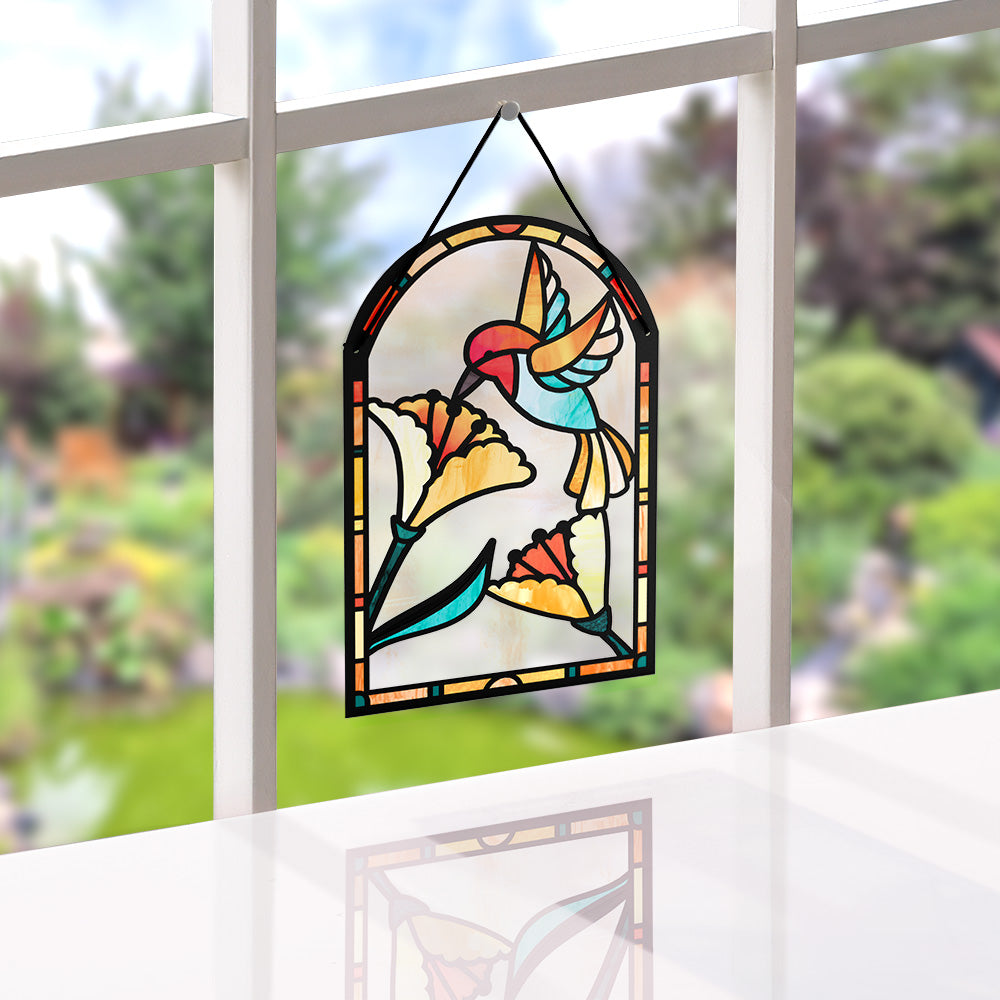 Thinking of You Hummingbird Suncatcher Card、mySite、solidvoid