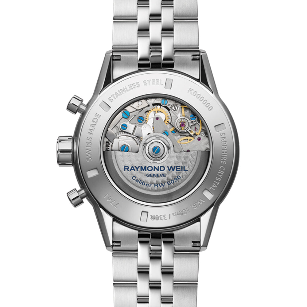 Freelancer Automatic Chronograph Ceramic Bezel 43.5mm - Green on Bracelet、mySite、botmansion