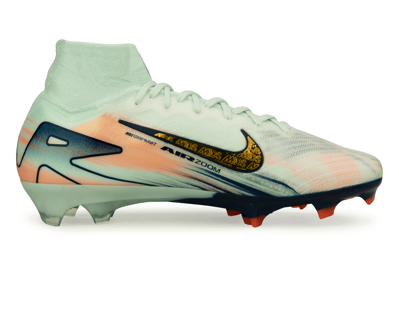 Nike Men's Zoom Mercurial Superfly 10 Elite MDS 009 FG Barely Green/Metallic Gold、mySite、noshort