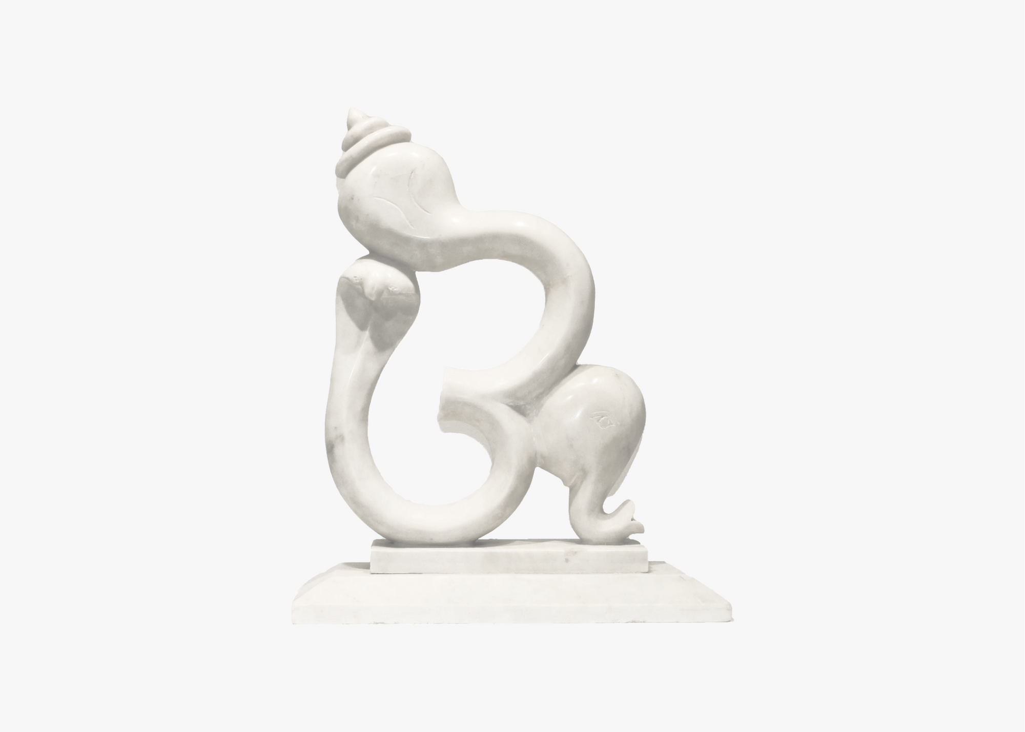 Abstract Om Ganesh - White Marble (57cm)、mySite、topwebapps
