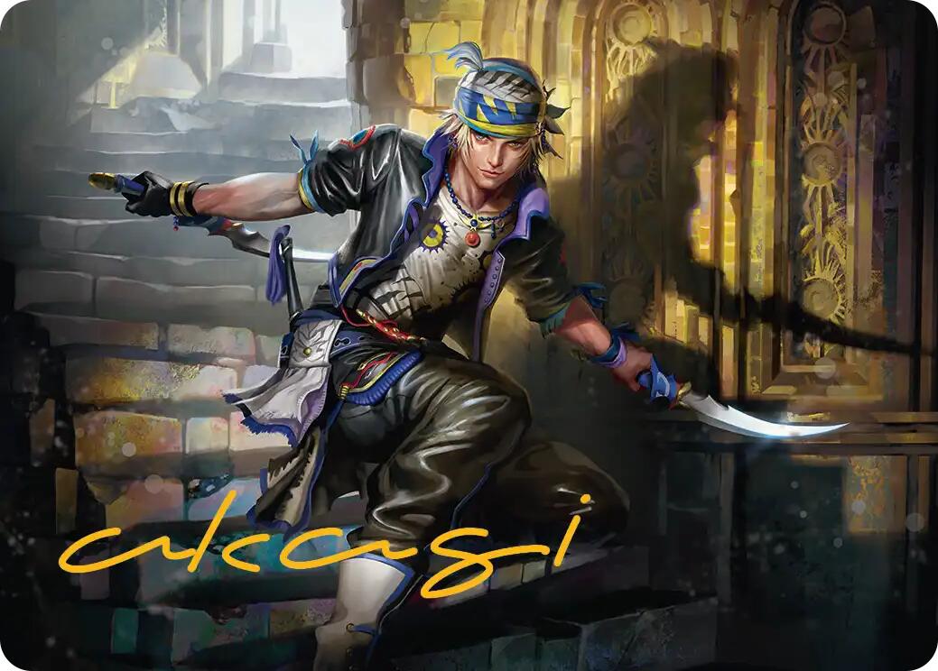 Locke Cole Art Card (Gold-Stamped Signature) FINAL FANTASY Art Series、mySite、waistdrama