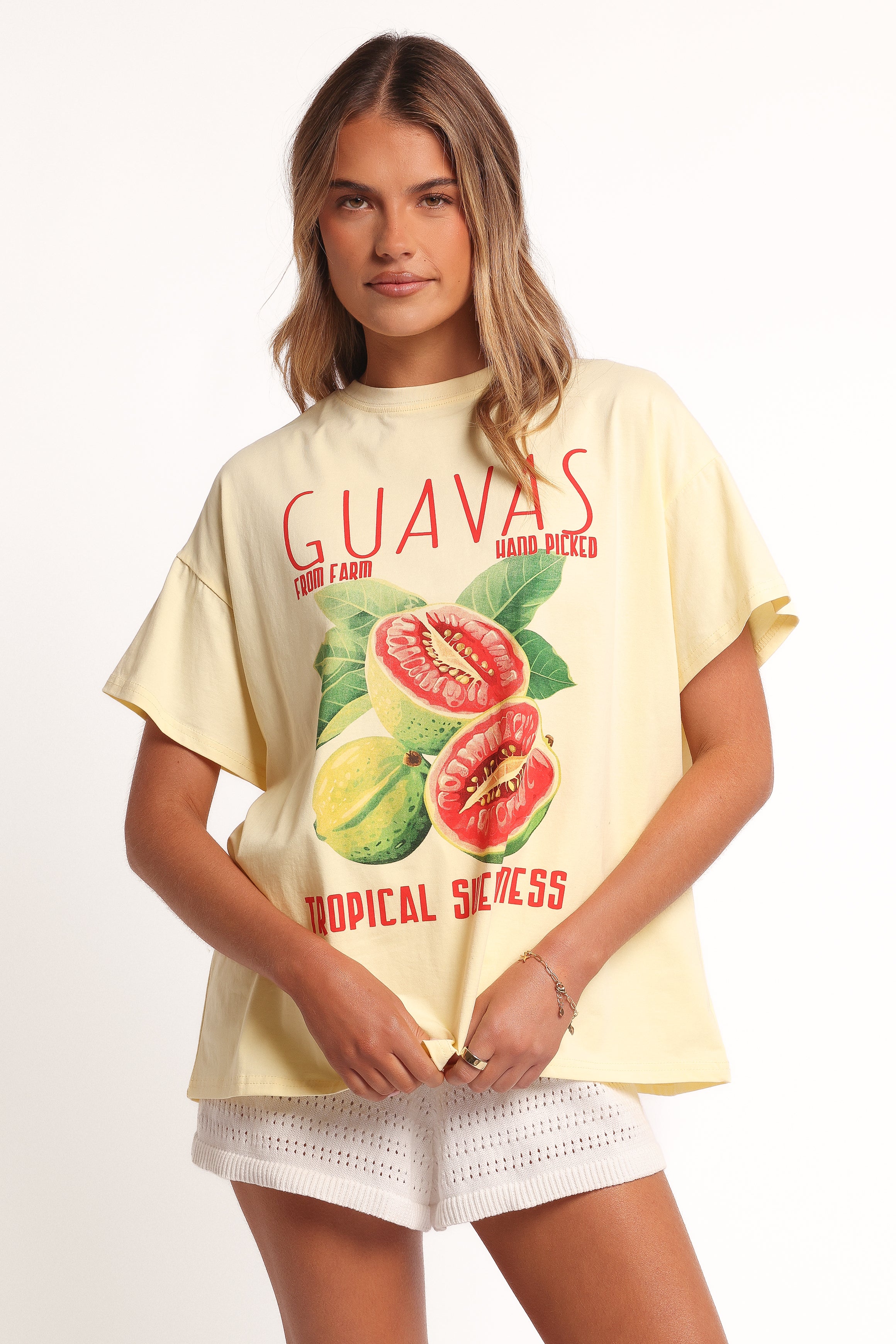  Guavas Graphic Tee - Pale Yellow、mySite、sugarbowlscore