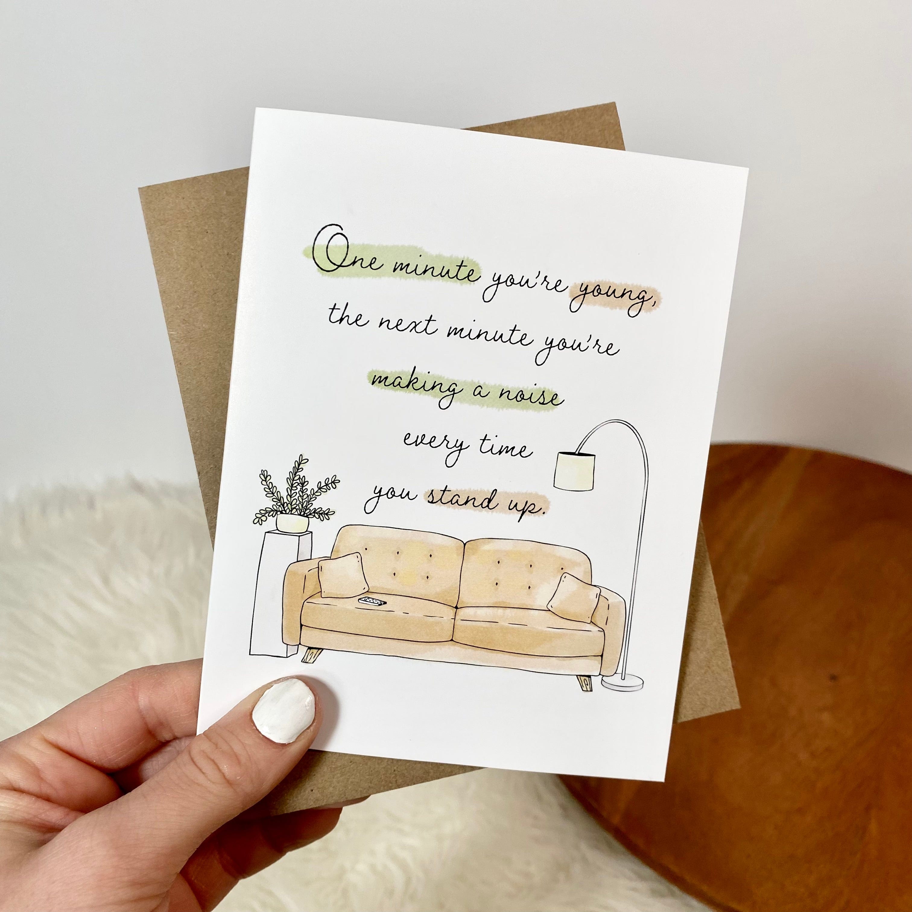  Making A Noise Every Time You Stand Up Funny Birthday Card、mySite、ghnorth