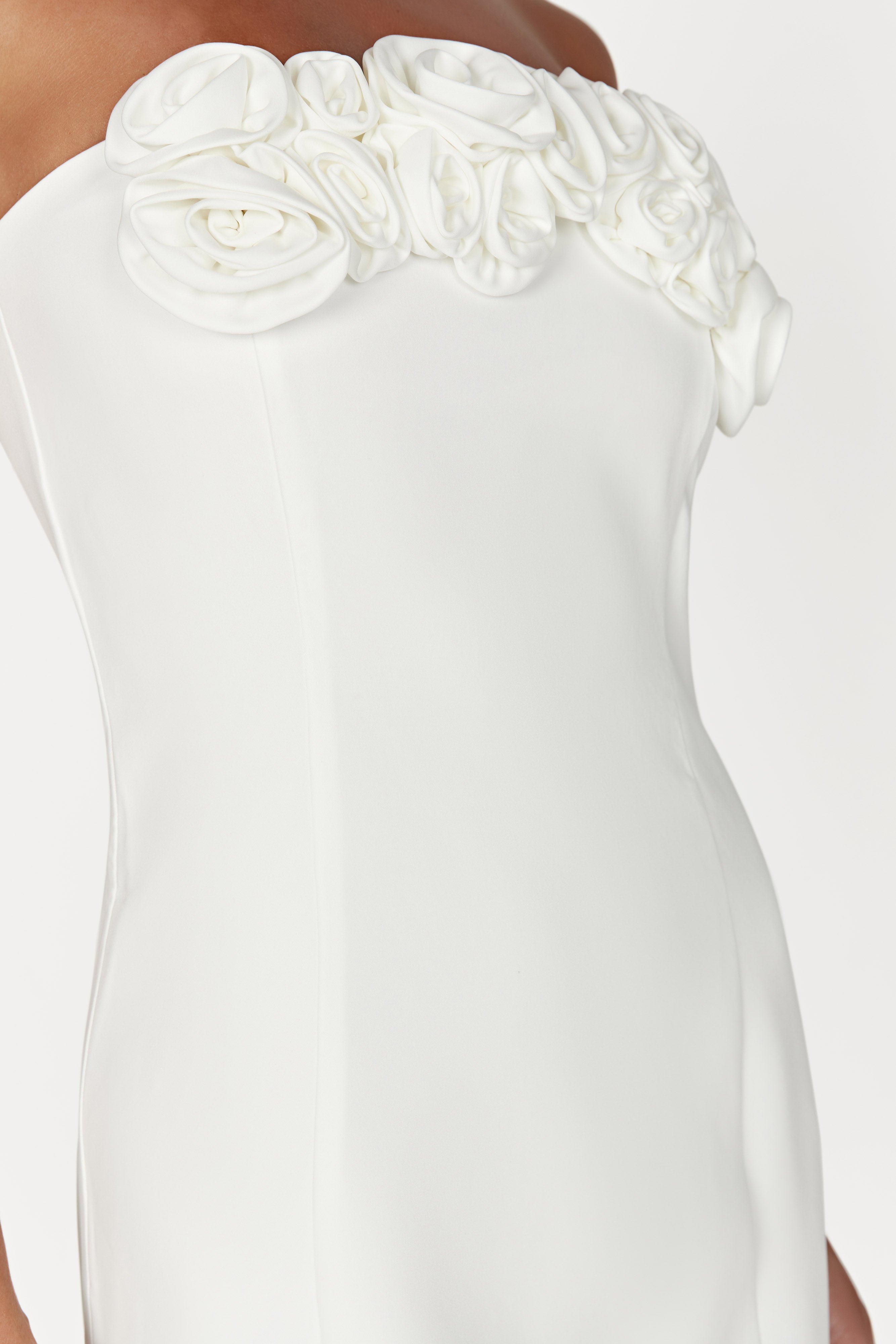 Brooks Rose Mini Dress - White、mySite、solidvoid