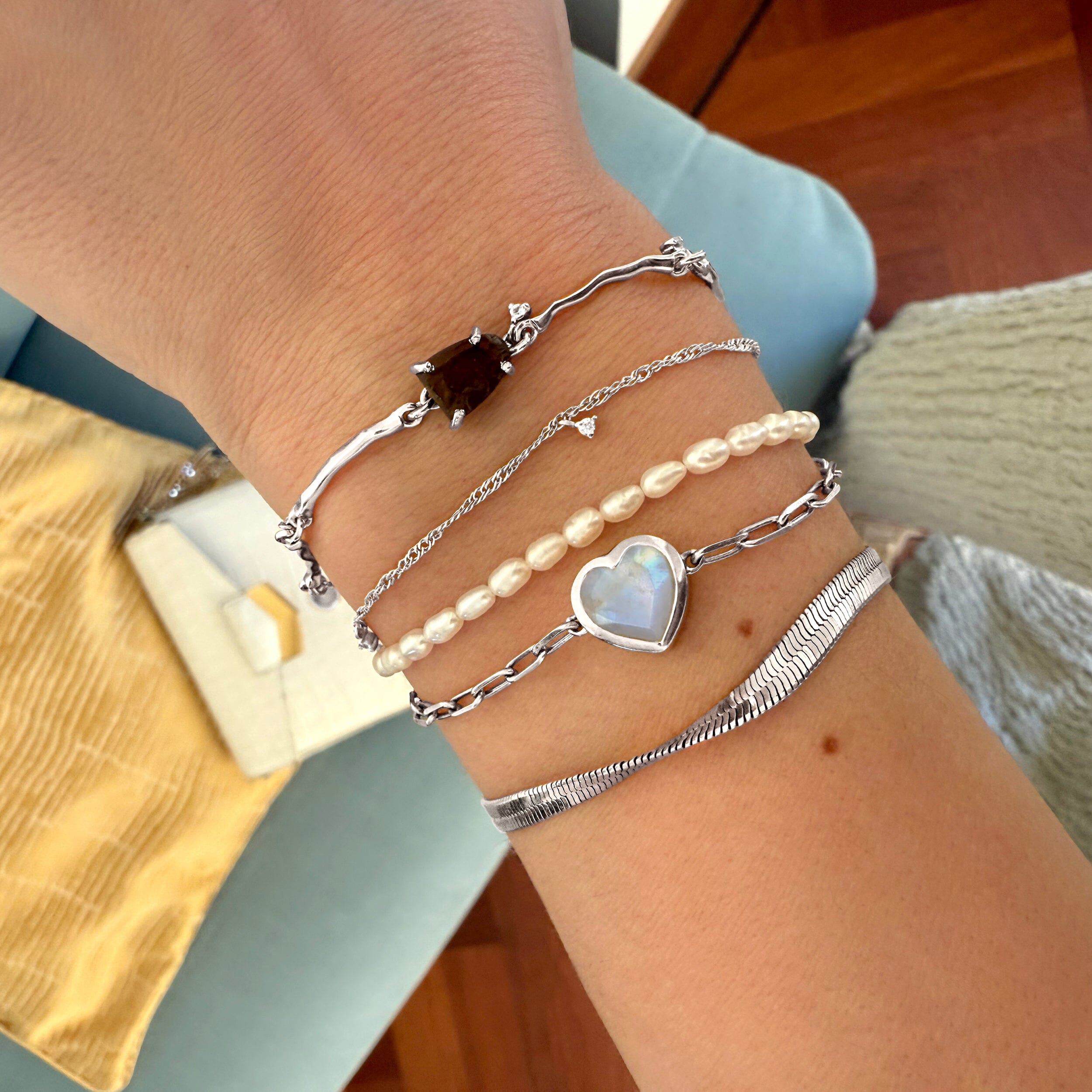 Raw Crystal Bracelet - Flow Smoky Quartz、mySite、hinf8tx79