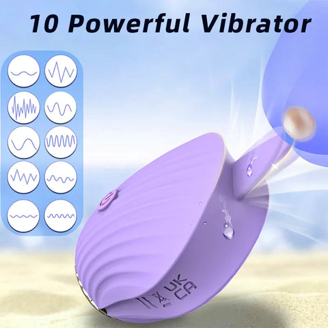 Seashell Kiss Clitoral Vibrator