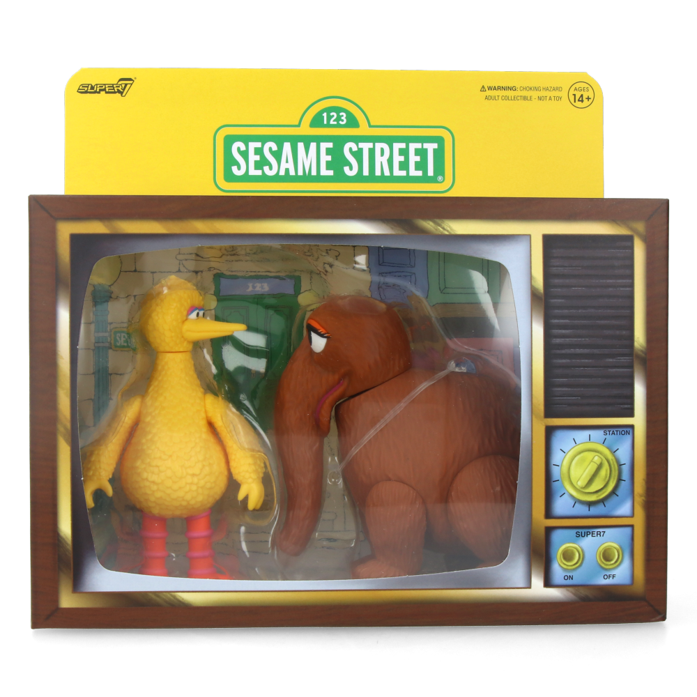  Big Bird and Mr. Snuffleupagus - Sesame Street ReAction Figures (2 Pack)、mySite、greenlandpopulation