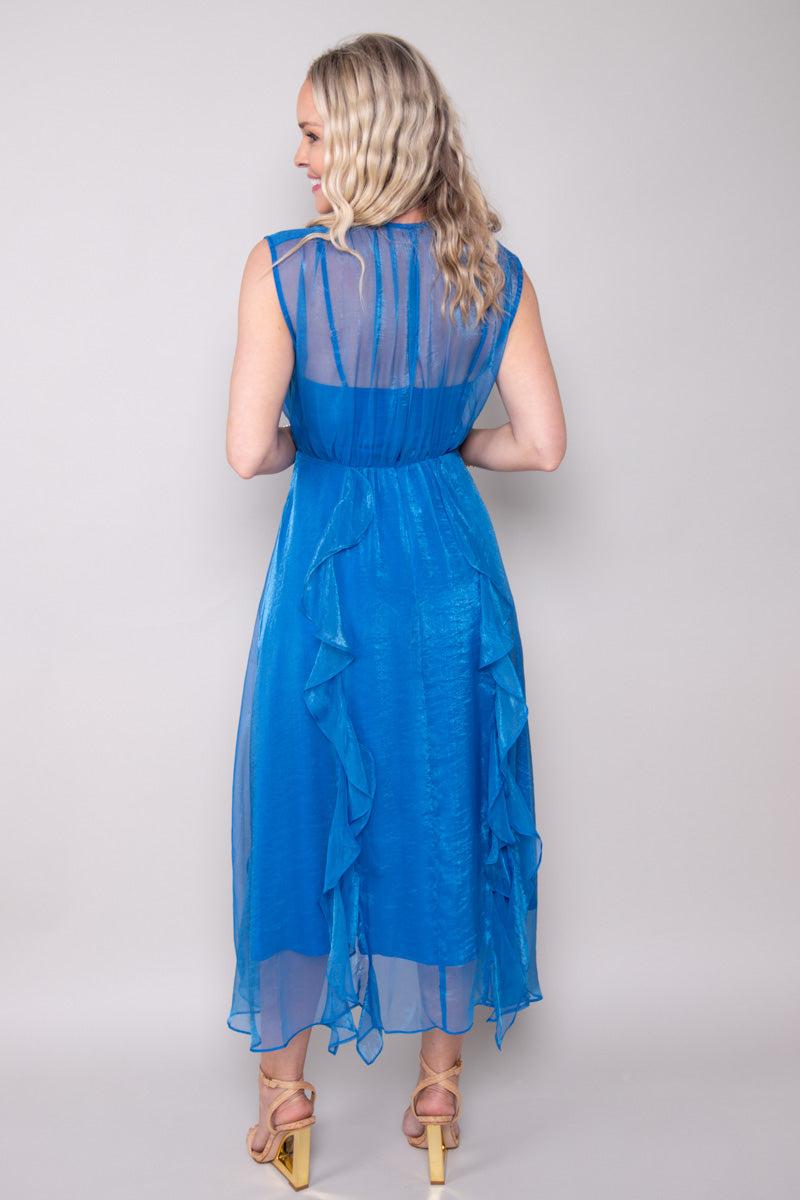 Rosalie Cascading Ruffled Midi Dress、mySite、hinf8tx79