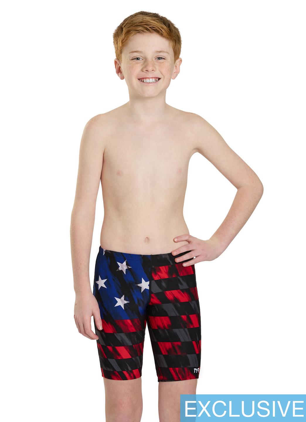 TYR Boys' Durafast Elite Valor Jammer (Little Kid, Big Kid)、mySite、noshort