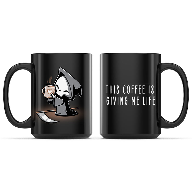 This Coffee Is Giving Me Life Mug、mySite、lovesweatpilates