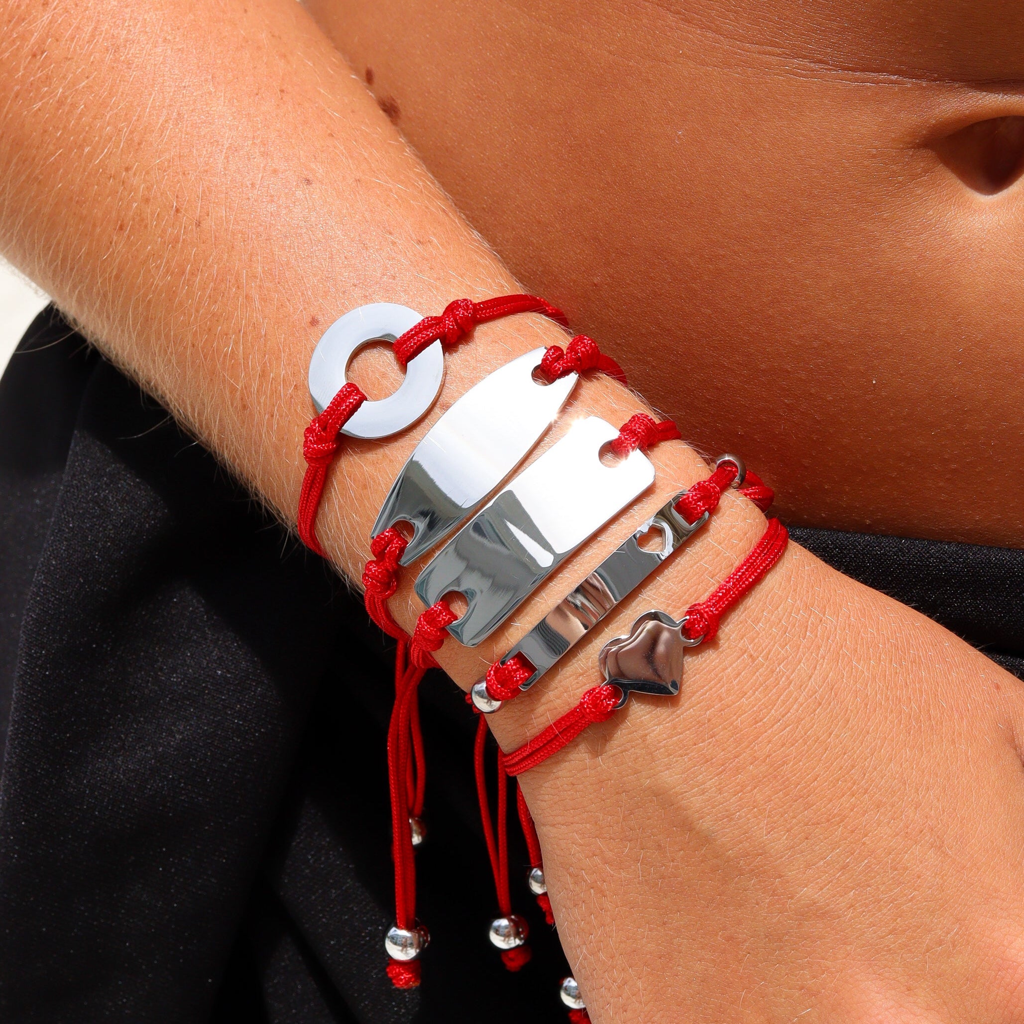 Stainless Steel Engravable Washer Friendship Bracelet / WB0001、mySite、dreamappss