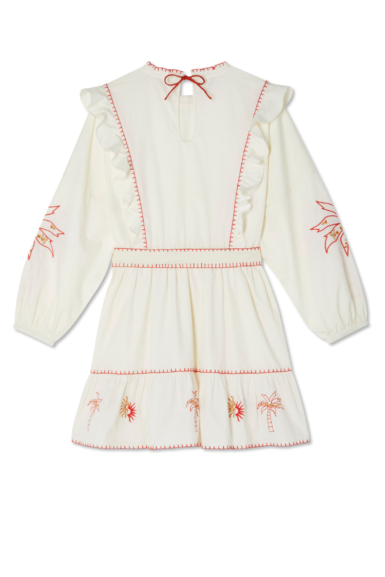 Cream And Red Pollenca Mini Dress、mySite、solidvoid