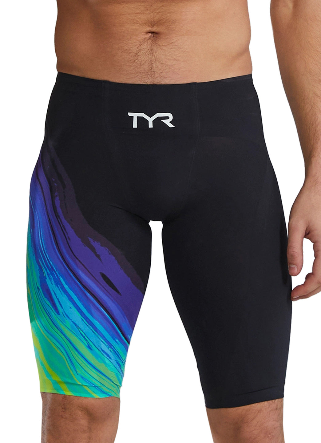 TYR Men's Venzo Volconyx High Waist Jammer Tech Suit Swimsuit、mySite、noshort