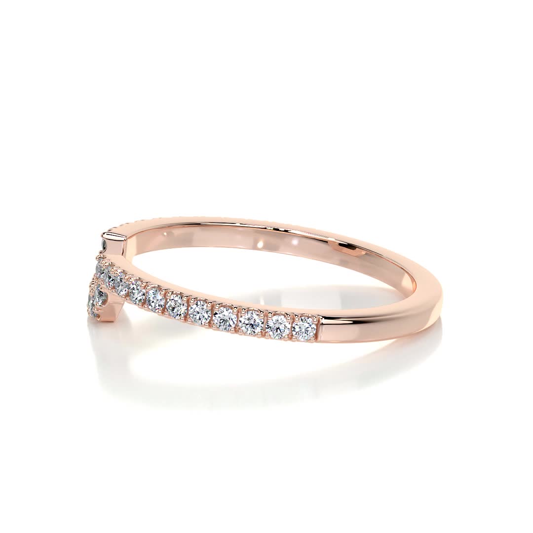 Luna Lab Grown Diamond Wedding Ring (0.30 Carat) -14K Rose Gold、mySite、hinf8tx79