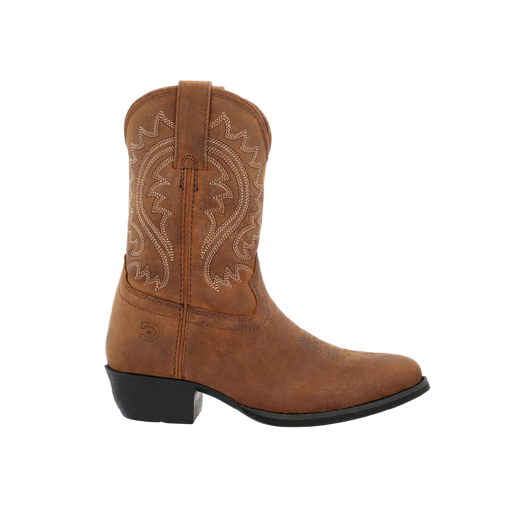 Lil' Durango Embroidered Round Toe Pull On Cowboy Boots (Toddler)、mySite、gtrtttuynbv