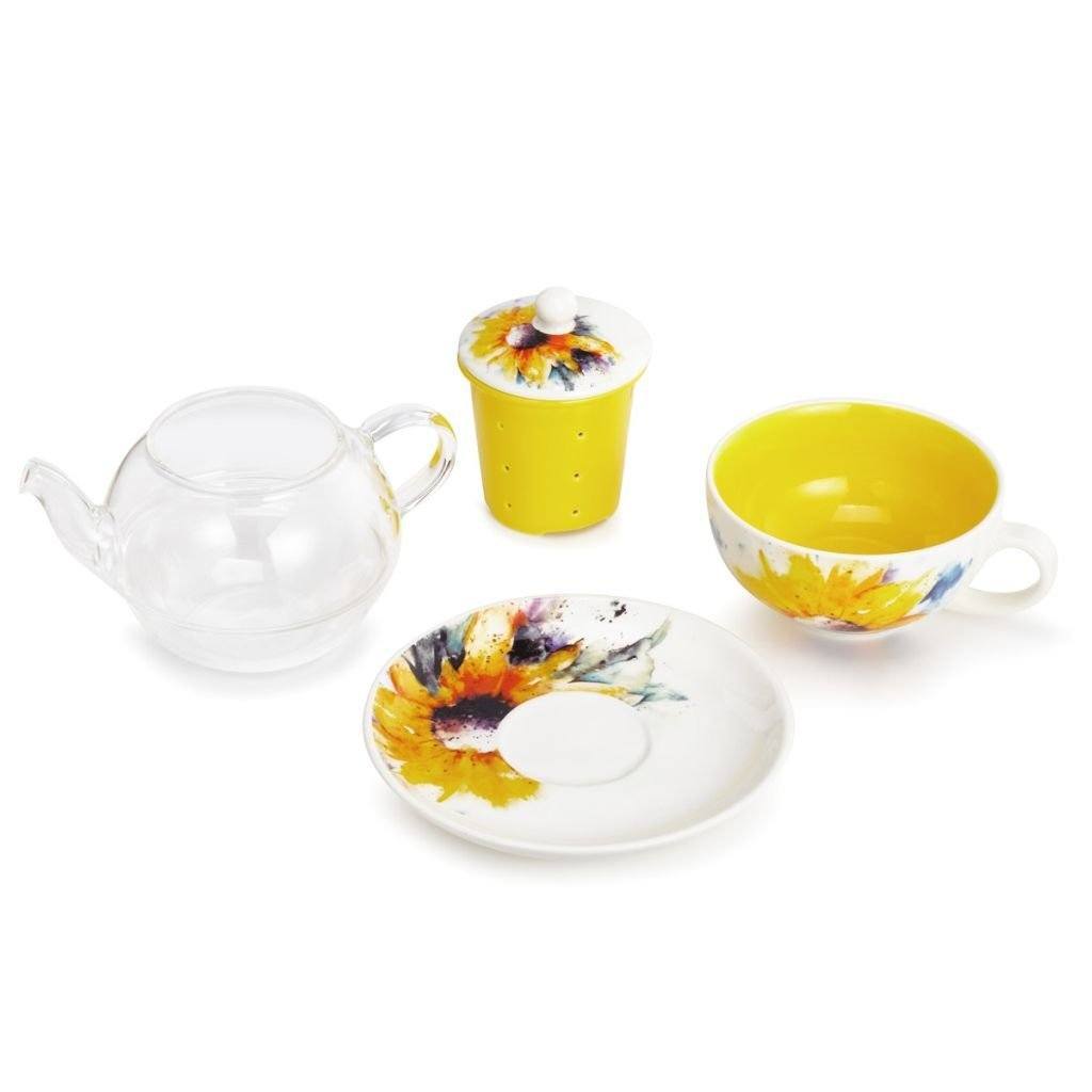 Sunflower Tea Pot and Cup Set, Tea Time Anyone? By Dean Crouser Perfect Gift! *、mySite、g9winljtr