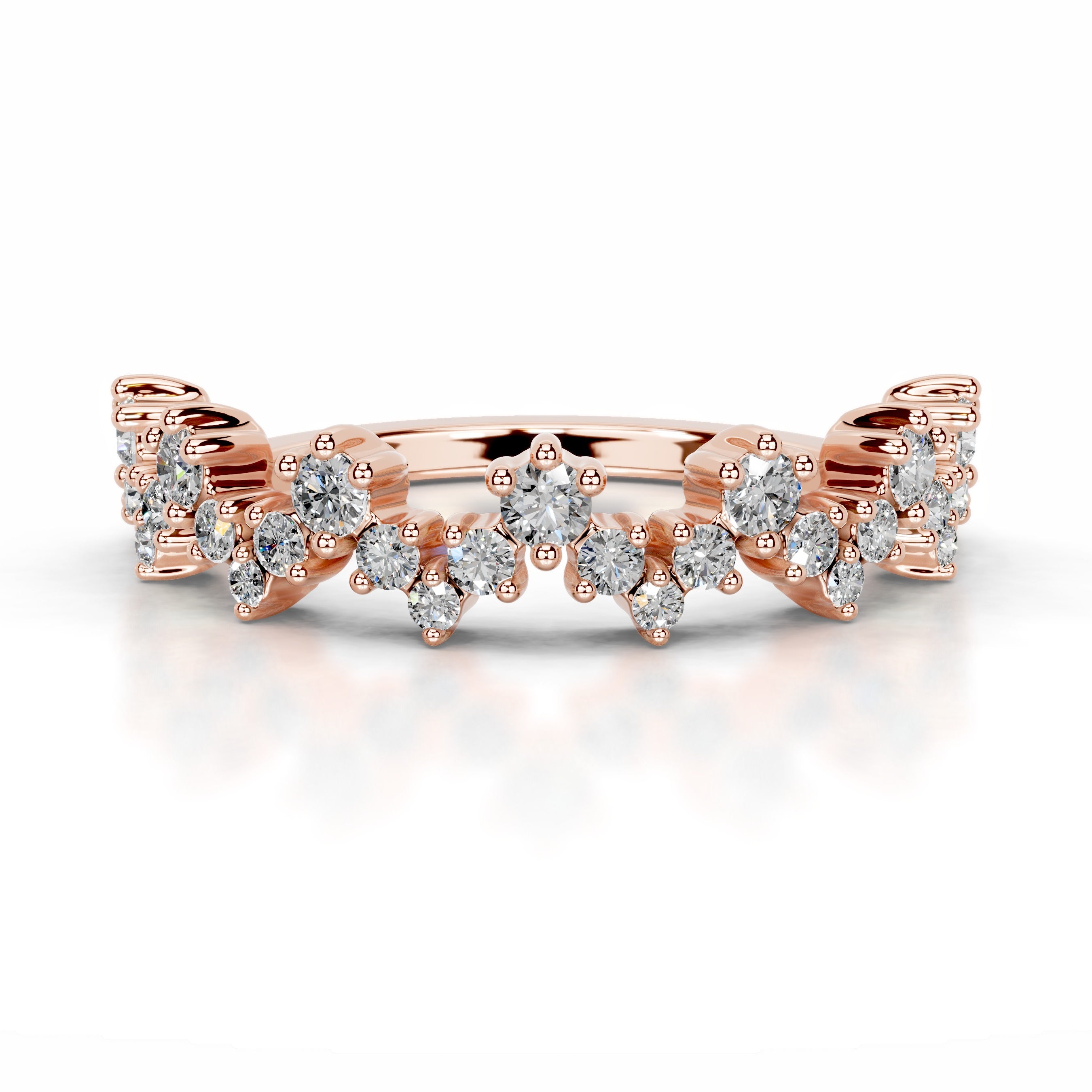 Julane Diamond Wedding band - 14K Rose Gold、mySite、hinf8tx79