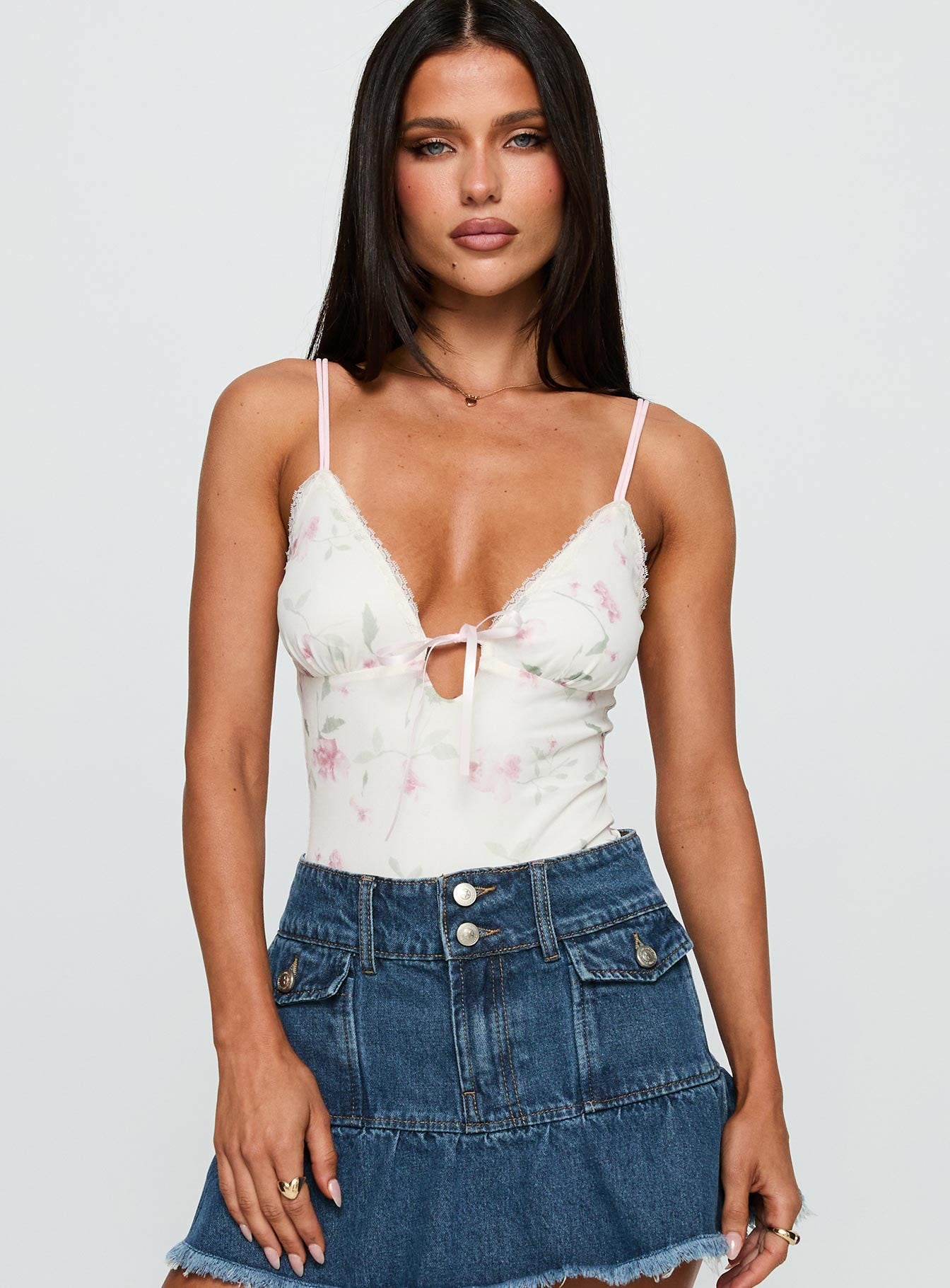 Final Fantasy Bodysuit Multi Floral、mySite、solidvoid