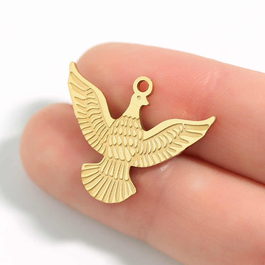 18K Gold PVD Stainless Steel Eagle Charm / PDL0001、mySite、dreamappss