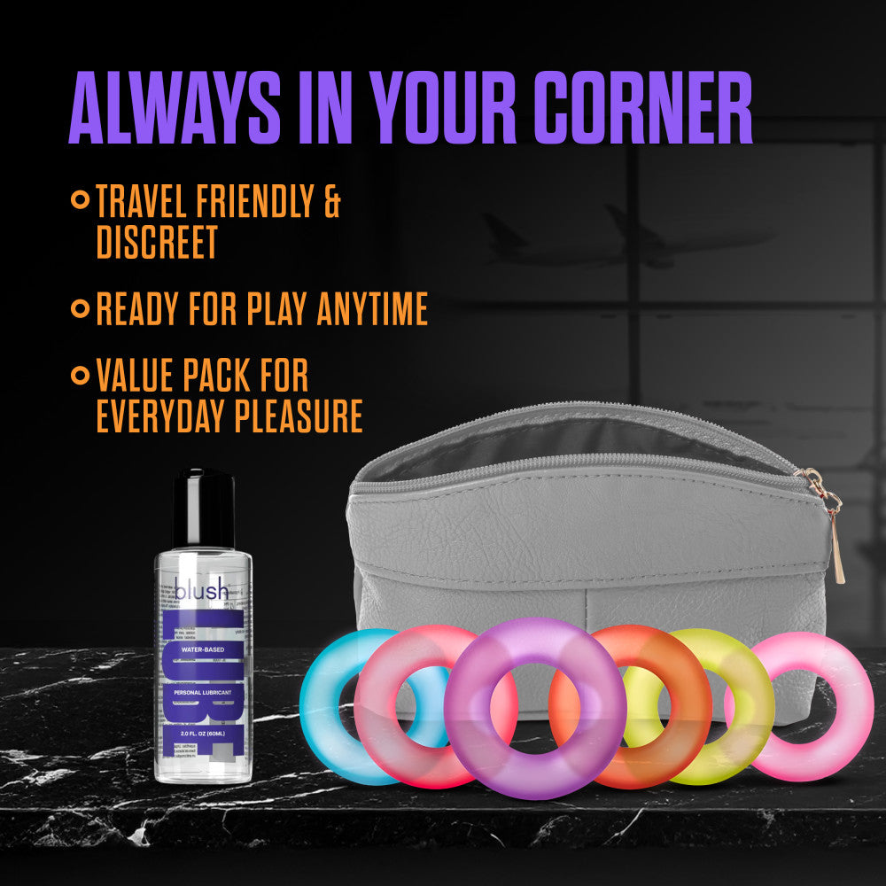 Play With Me By Blush® | King of the Ring: Assorted Penis Rings (6-Pack)、mySite、bottomscart