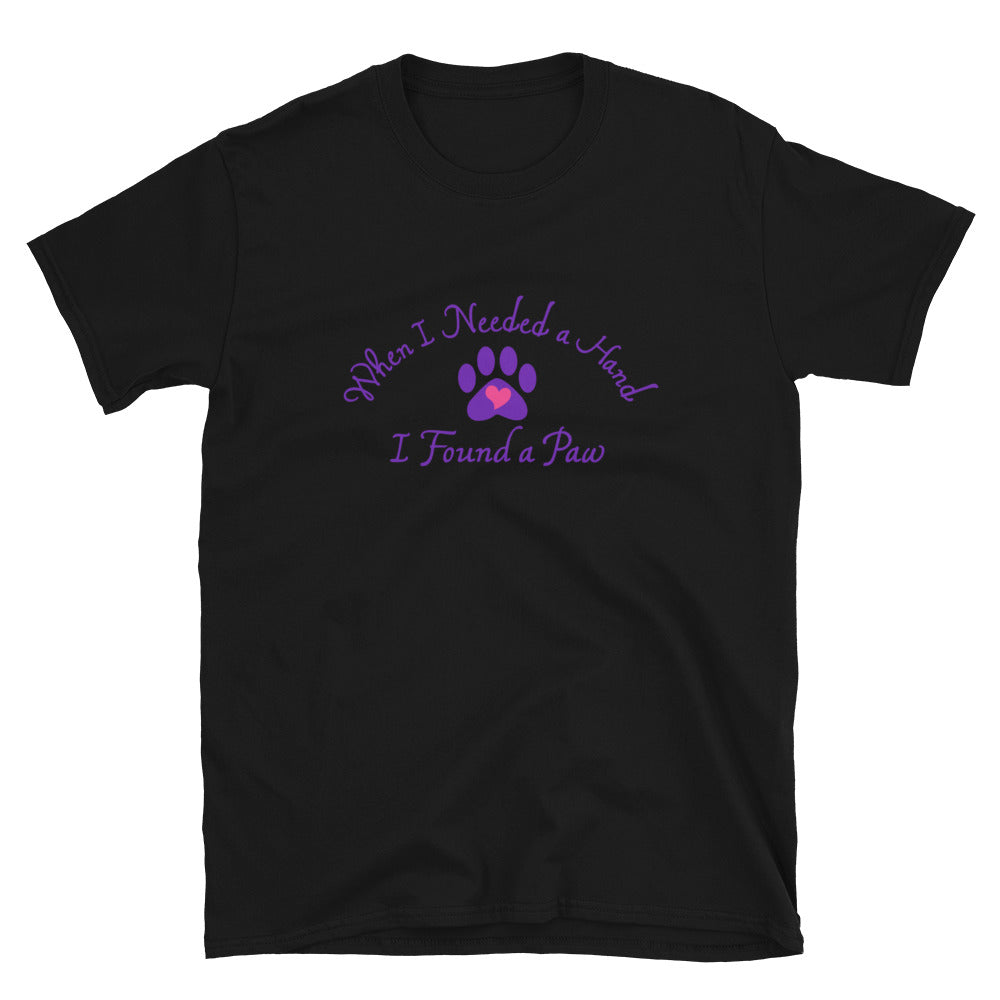 When I Needed a Hand I Found A Paw T-Shirt、mySite、camillekostekn