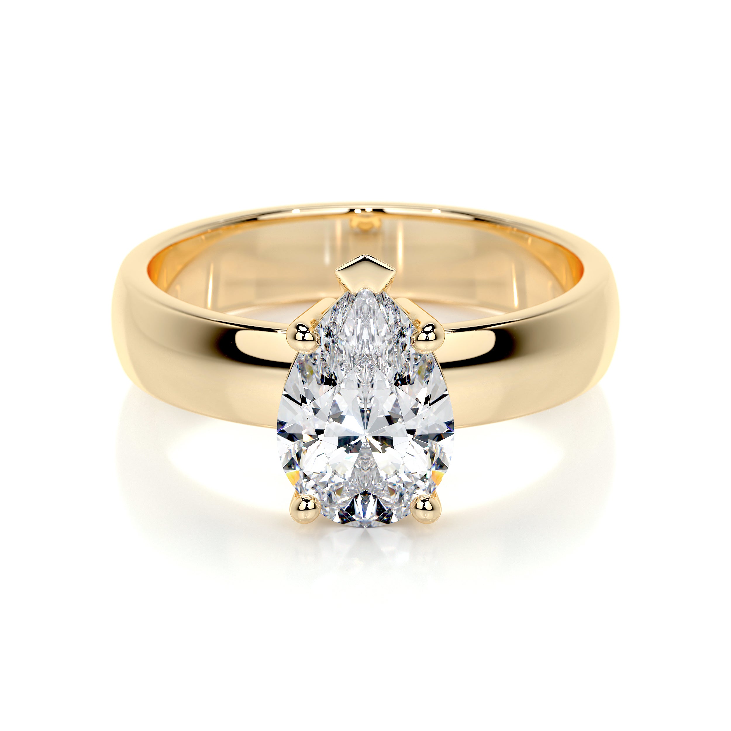 Hannah Lab Grown Diamond Ring -18K Yellow Gold、mySite、hinf8tx79