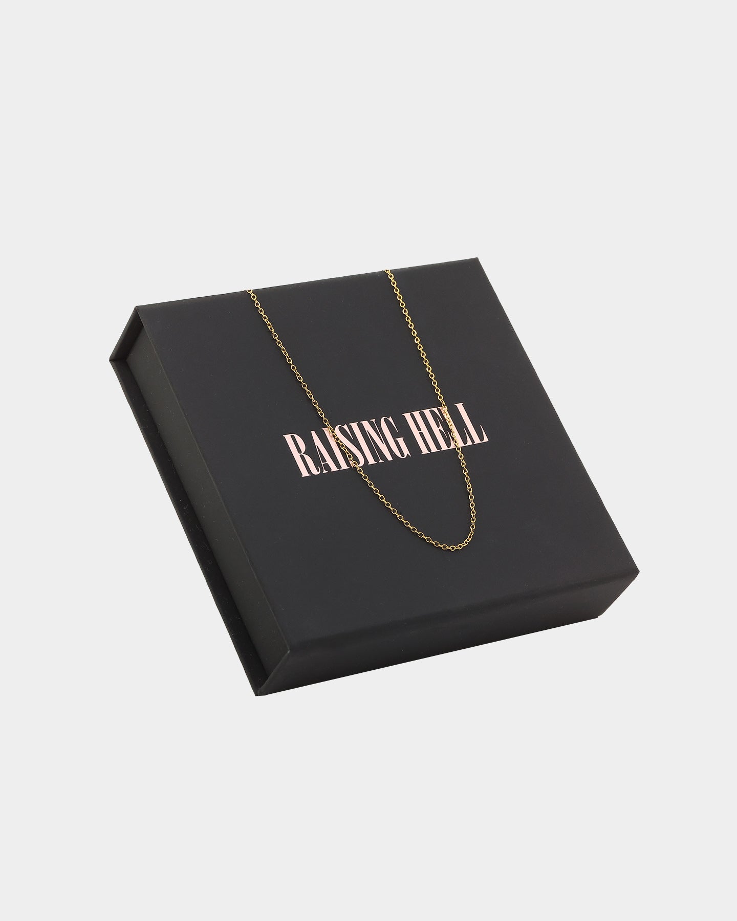 Raising Hell Customisable Cable Necklace Gold、mySite、zt4zffjzw