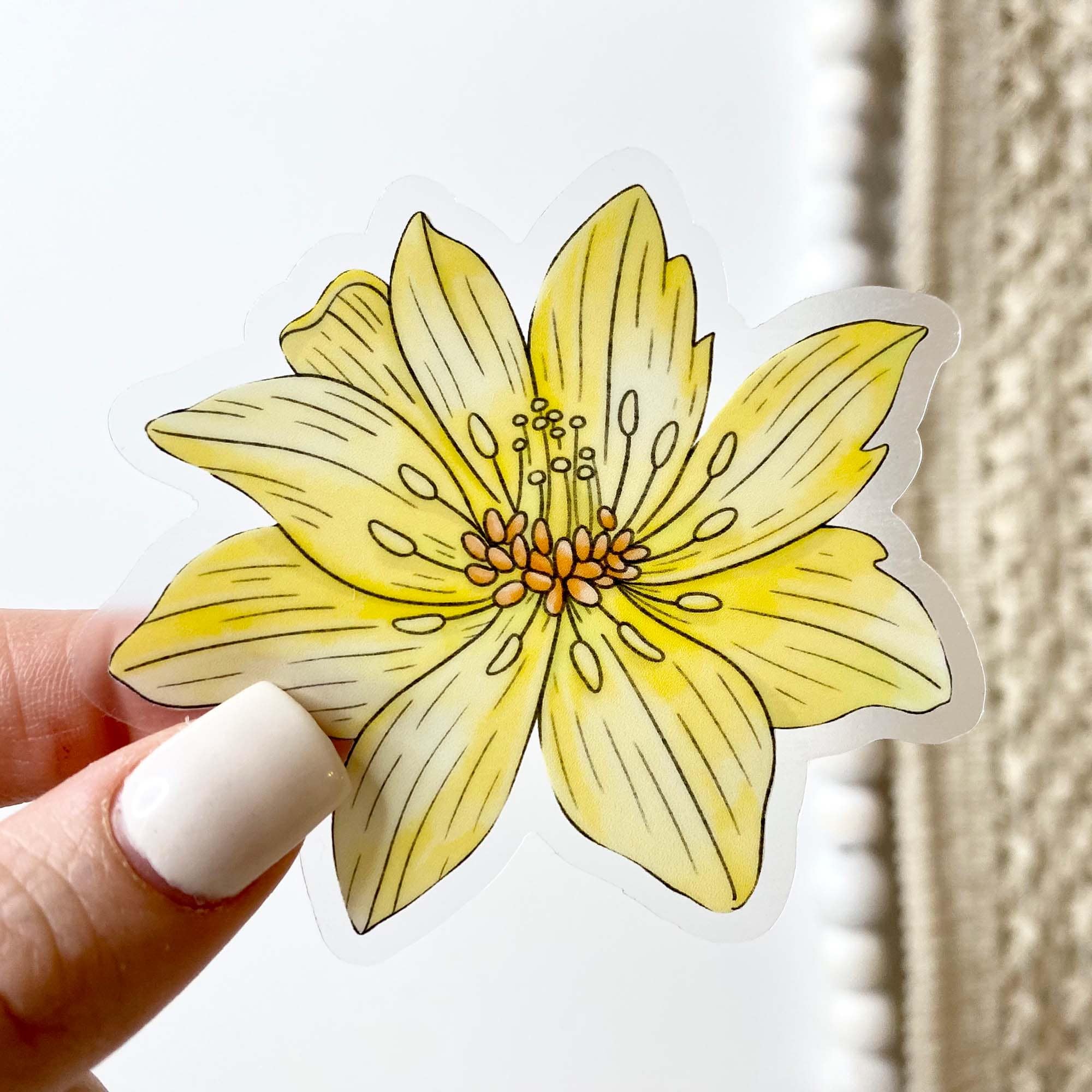  Yellowbird Magnolia - Botanical Clear Sticker、mySite、elrpsem3k