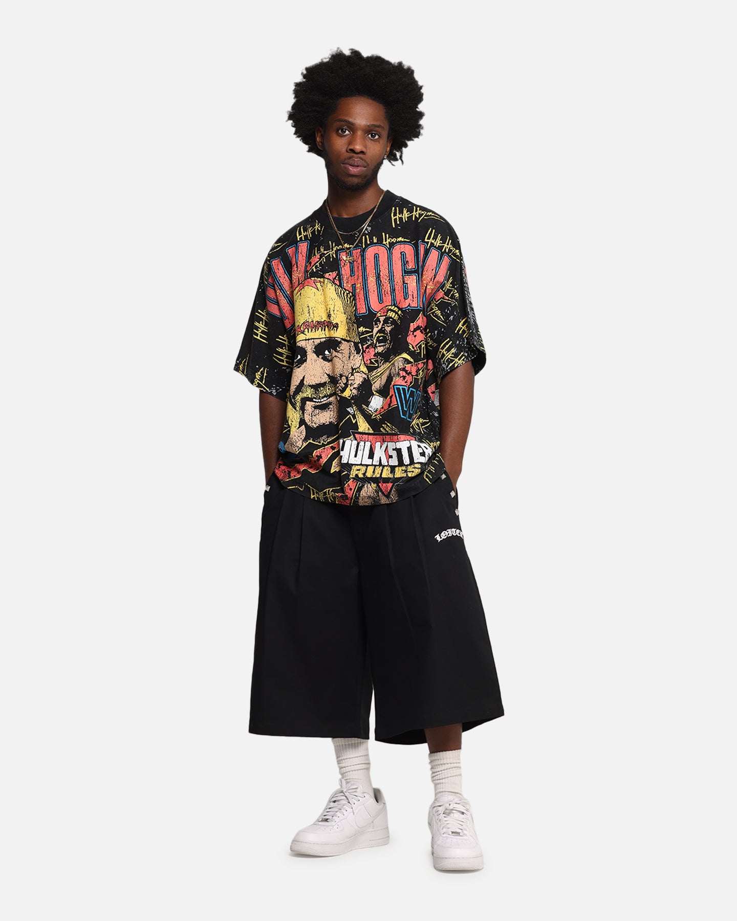 Culture Kings X WWE Hulk Hogan All Over Print T-Shirt Black、mySite、zt4zffjzw