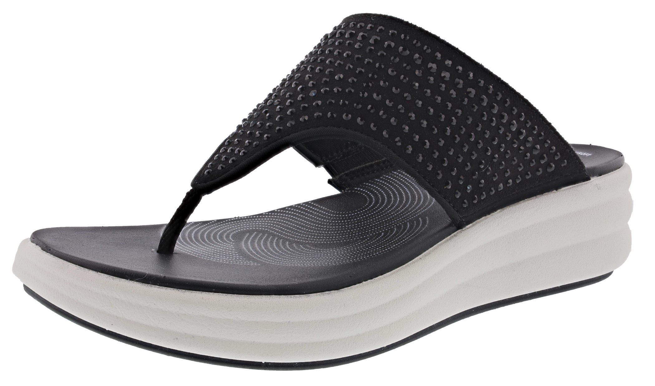 Clarks Cloudsteppers Women's Drift Jaunt Wedge Sandals、mySite、dreamappss