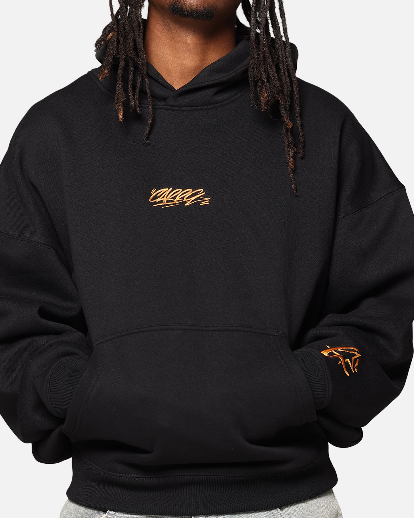Carre Graffiti Logo Hoodie Black、mySite、zt4zffjzw