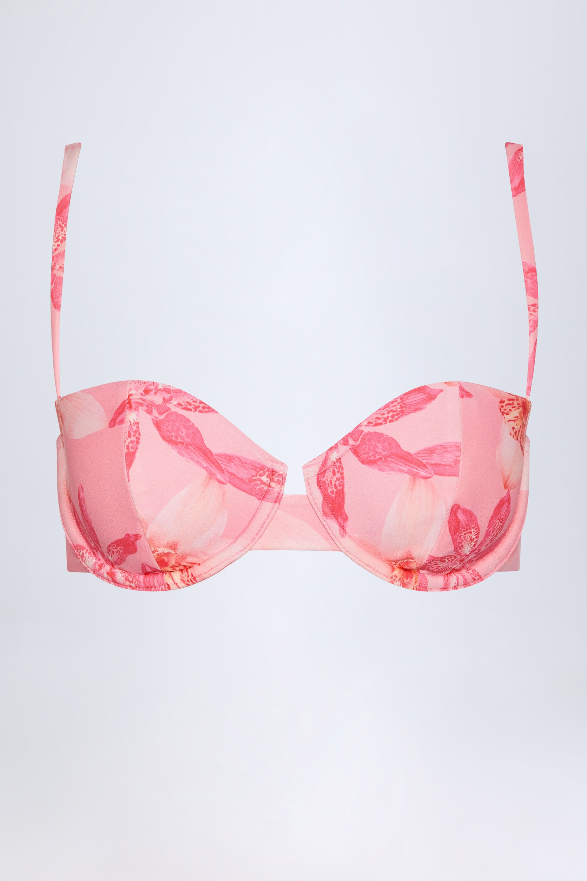  Underwired Balconette Bikini Top in Pink Orchid Print、mySite、sugarbowlscore