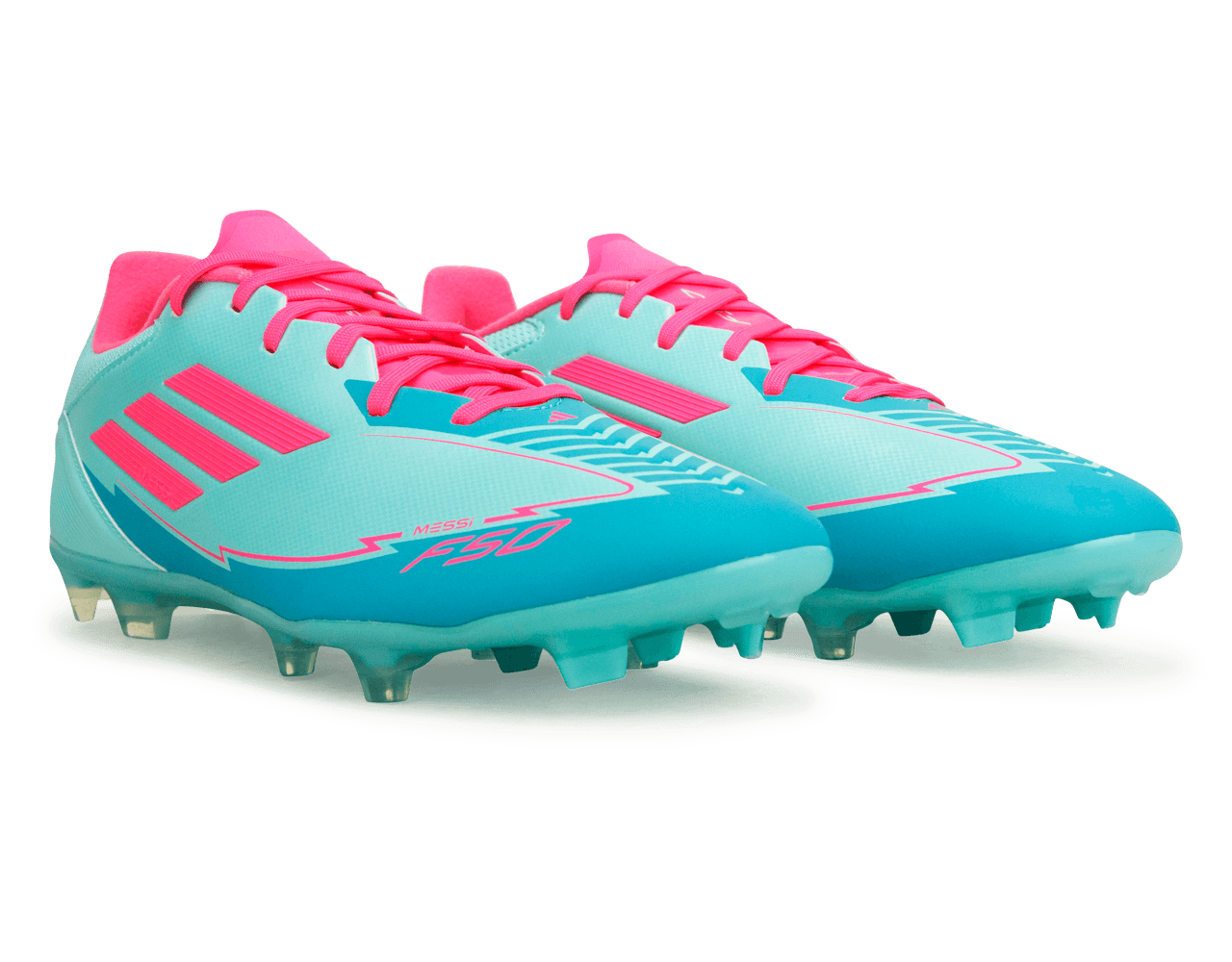 adidas Men's F50 League Messi FG/MG Flash Aqua/Pink、mySite、bottomscart