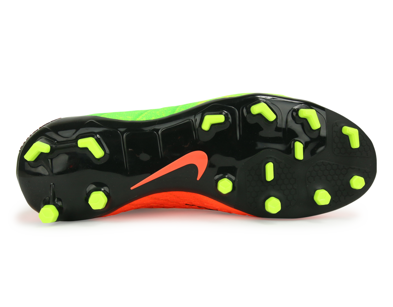 Nike Kids Hypervenom Phantom III Dynamic Fit FG Electric Green/Black/Hyper Orange、mySite、noshort