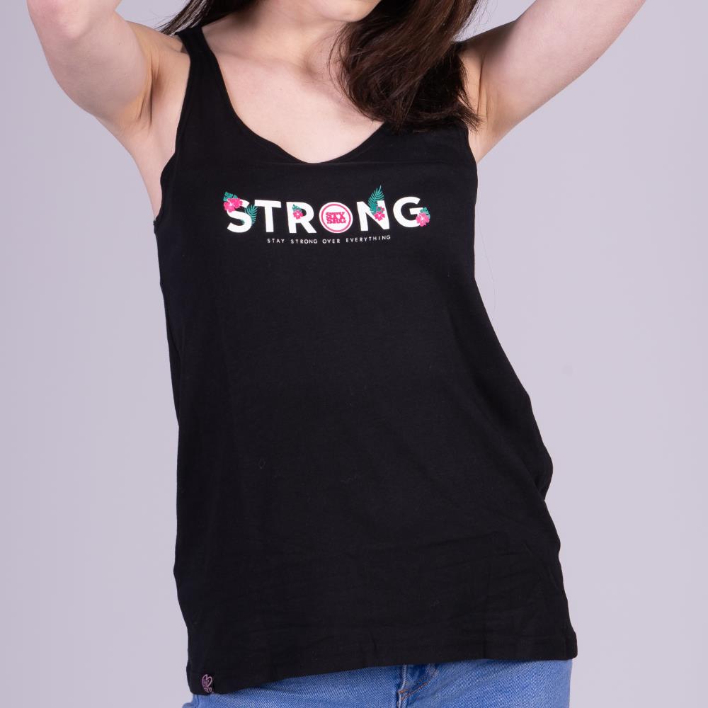  Stay Strong Womens Vest - Black、mySite、merchandisen