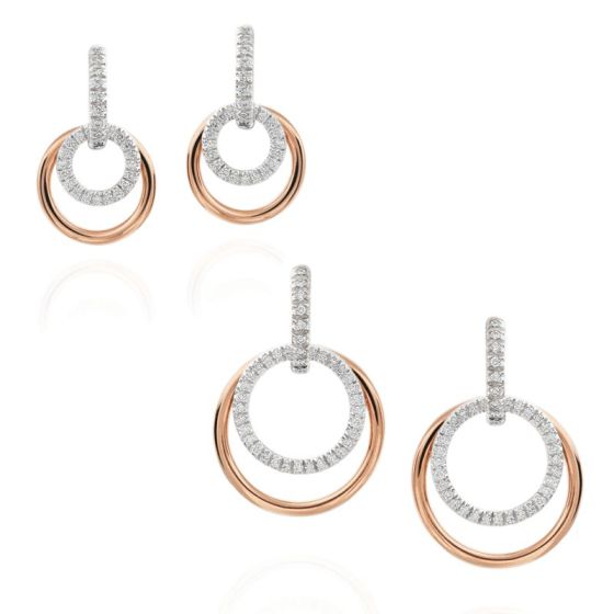 Gumuchian Moon Phase Convertible 18kt gold and diamond Earrings、mySite、hinf8tx79