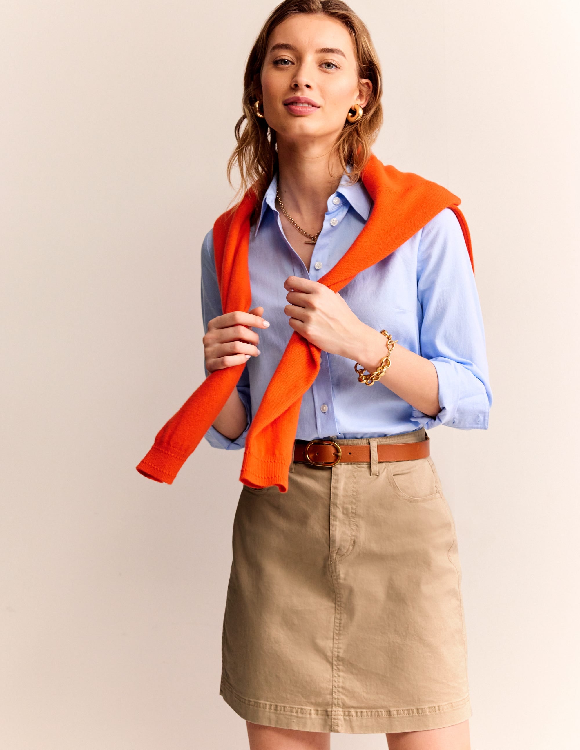  Nell Chino Skirt-Neutral、mySite、ashleygrahame