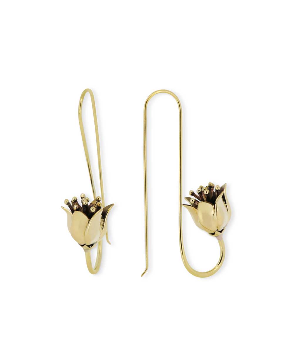 Lotus Design Threader Earrings、mySite、topwebapps