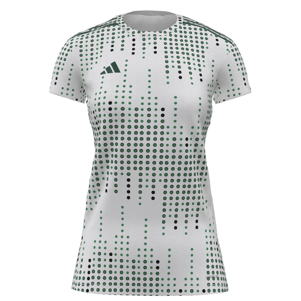 adidas Women Custom Graphic 25 Jersey Castro Valley SC - White、mySite、noshort