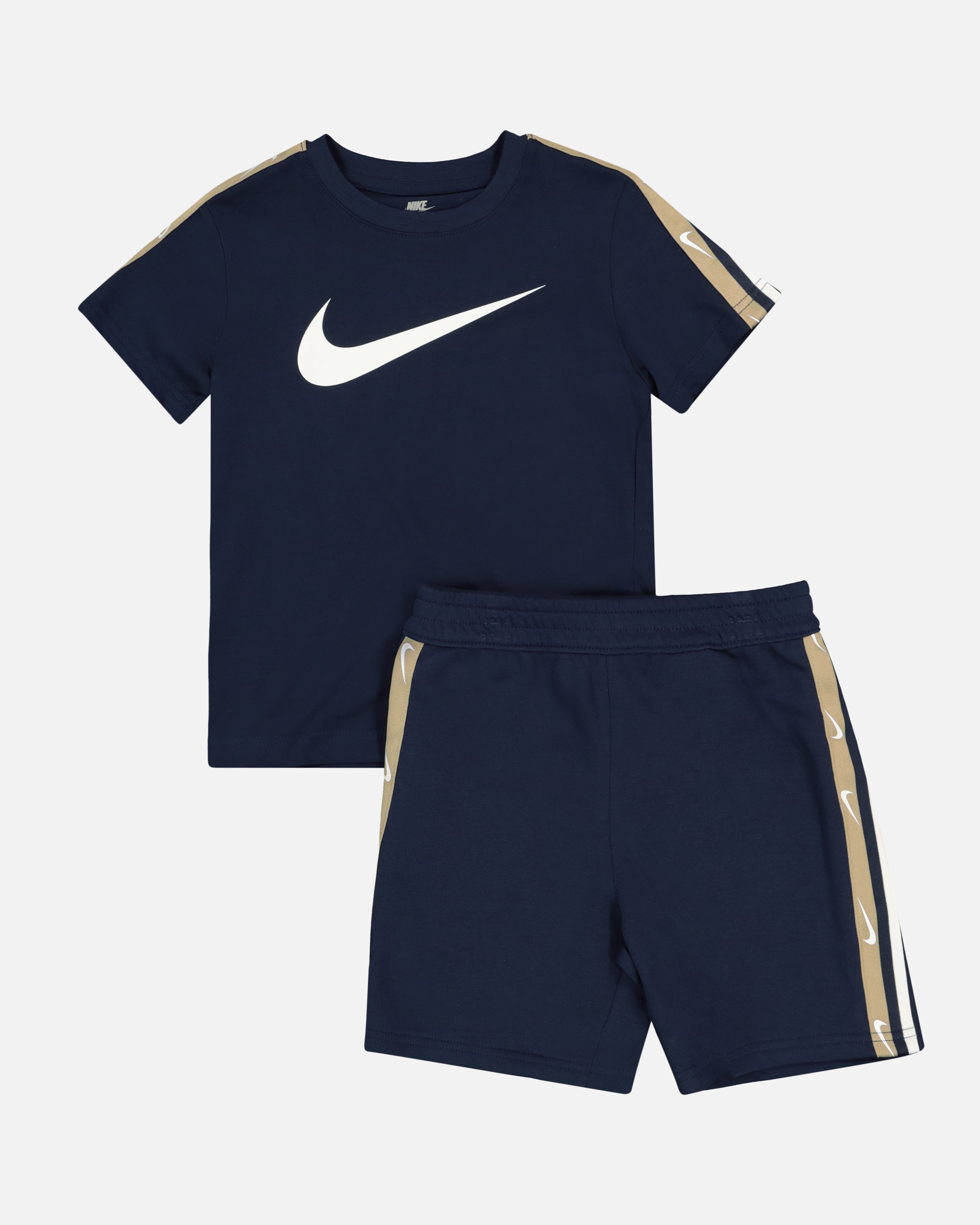 Nike Kids' Sportswear Club Poly T-Shirt And Short Set Midnight Navy、mySite、zt4zffjzw